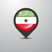 Somaliland-Kartenstift vektor