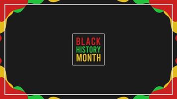 enkel svart historia månad affisch lämplig för social media posta, kampanj, försäljning, hälsning kort, och Mer vektor