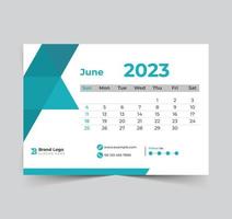 2023 Kalender frohes neues Design vektor