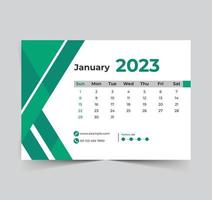 2023 kalender Lycklig ny år design vektor