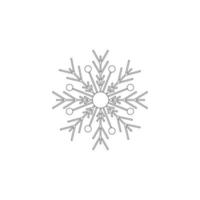 Schneeflocken-Symbol-Illustrationsvektor vektor