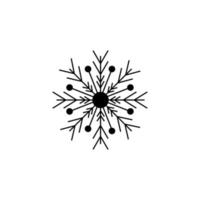snö flingor ikon illustration vektor