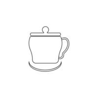 Cup-Symbol-Illustrationsvektor vektor