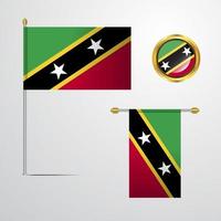 Saint Kitts och Nevis vektor