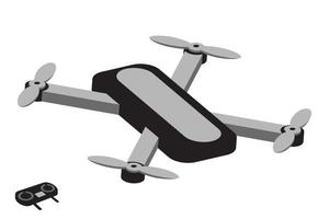 Drohnen-Vektor-Illustration. Quadrocopter-Symbol. vektor