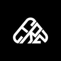 erz brev logotyp kreativ design med vektor grafisk, erz enkel och modern logotyp i runda triangel form.