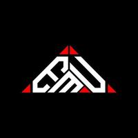 emu brev logotyp kreativ design med vektor grafisk, emu enkel och modern logotyp i runda triangel form.