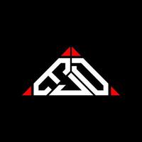 ejd-Buchstaben-Logo kreatives Design mit Vektorgrafik, ejd-Logo in runder Dreiecksform. Einfaches und modernes Logo. vektor