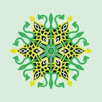 Lasergeschnittenes 3D-Mandala-Muster. 3D islamisches Mandala vektor