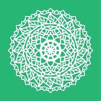 Lasergeschnittenes 3D-Mandala-Muster. 3D islamisches Mandala vektor