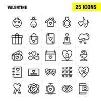 valentine line icon pack für designer und entwickler symbole der flasche liebe romantischer valentinstag liebesgeschenk herz valentinstag vektor