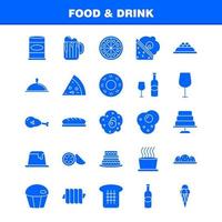 solides Glyphen-Symbol für Essen und Trinken für Webdruck und mobiles Uxui-Kit wie Kiwi-Essen, Essen, Bäckerei, Brot, Lebensmittel, Kuchen, Medien, Piktogramm-Paket, Vektor