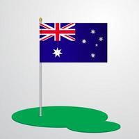 Australien flagga Pol vektor