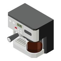 Symbol für professionelle Kaffeemaschine, isometrischer Stil vektor