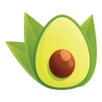 Avocado-Symbol, Cartoon-Stil vektor