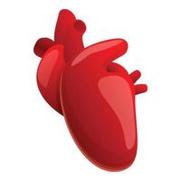 gesundes menschliches Herz-Symbol, Cartoon-Stil vektor