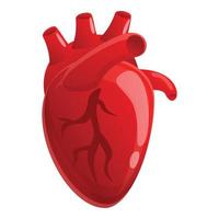 Muskel menschliches Herz-Symbol, Cartoon-Stil vektor