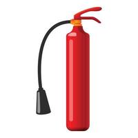 gas brand eldsläckare ikon, tecknad serie stil vektor