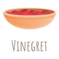 Vinegret-Symbol, Cartoon-Stil vektor