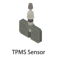 tpms-Sensor-Symbol, isometrischer Stil vektor