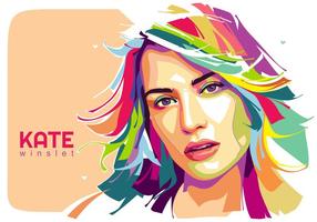 Kate Winslet Vector Popart Portrait