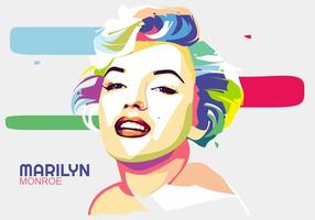 Marilyn Monroe Vector Popart Stående