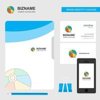 Volleyball-Business-Logo-Datei-Cover-Visitenkarte und mobile App-Design-Vektor-Illustration vektor