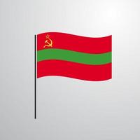 transnistria vinka flagga vektor