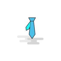 Symbolvektor für flache Krawatte vektor
