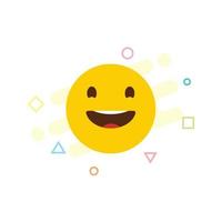 lachender Emoji-Icon-Design-Vektor vektor