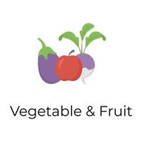 Früchte und Gemüse vektor