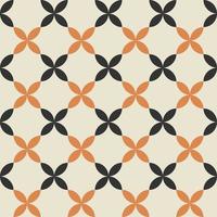 Retro Vintage nahtlose Vektor geometrische Muster. 70er Jahre Retro-Druck für Stoffabdeckungshintergrund