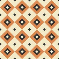 Retro Vintage nahtlose Vektor geometrische Muster. 70er Jahre Retro-Druck für Stoffabdeckungshintergrund