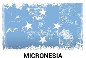 micronesia flagga design vektor