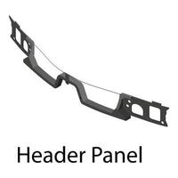 Header-Panel-Symbol, isometrischer Stil vektor