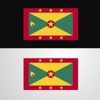 Grenada-Flaggen-Banner-Design vektor