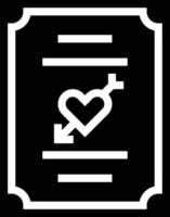 hochzeitseinladung liebe herz karte kommunikation romantischer liebesbrief valentinstag - solides symbol vektor