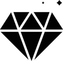 diamant lyx mode Smycken kvalitet företag och finansiera - fast ikon vektor