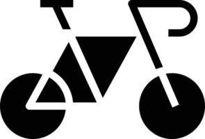 Transportfahrzeug Heimtrainer Fahrrad Fahrradtransport Radfahren - solides Symbol vektor