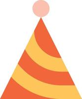Fun Hat Party Feier Geburtstag - flache Ikone vektor