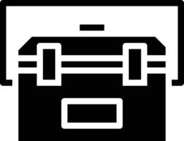 Toolbox Werkzeugbau - solides Symbol vektor