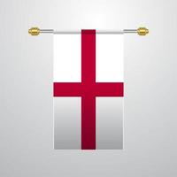 England hängande flagga vektor