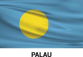 palau flaggor design vektor