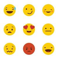 Emoji-Icon-Set-Design-Vektor vektor