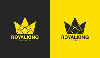 Royal King Markenlogo modernes Design vektor