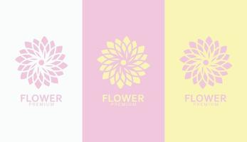 Blume kreatives Firmenlogo-Design vektor