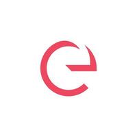 E-Logo-Design und Vorlage. kreative e-symbolinitialen basierten buchstaben im vektor. vektor