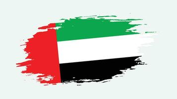 beunruhigte Flagge der Vereinigten Arabischen Emirate im Grungy-Stil vektor