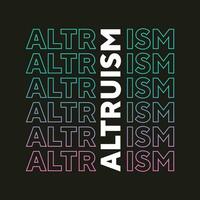 altruism ny bäst lutning färgrik unik stock text effekt professionell typografi tshirt design vektor