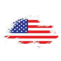 professionell hand måla amerikan flagga vektor